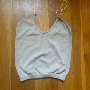 Gold Sparkly Free people tank top size xs